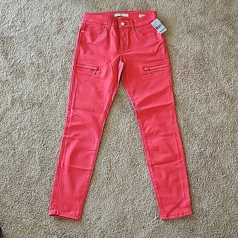 Mavi Karlina Skinny Jeans Red Denim Size 27